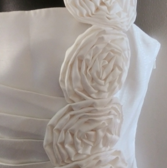 White Cocktail Dress - Picture 2 of 4